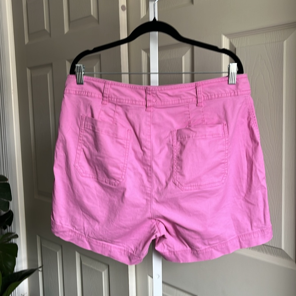 Gap Girlfriend Pink Khaki Shorts, Size 14 - New Without Tags - Picture 8 of 10